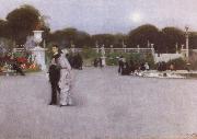 John Singer Sargent The Luxembourg Garden at Twilight oil